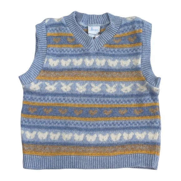 Italian Designer Pappa & Ciccia 9 mos Pants & Sweater Vest Set Outfit - Picture 3 of 13